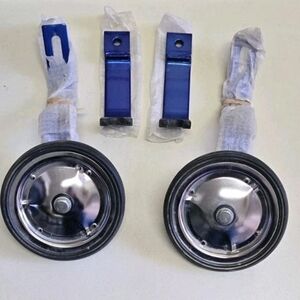 New Set Of Training Wheels Heavy Duty Bicycle Stabilizers Steel No Hardware